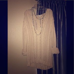 Oversized knit sweater